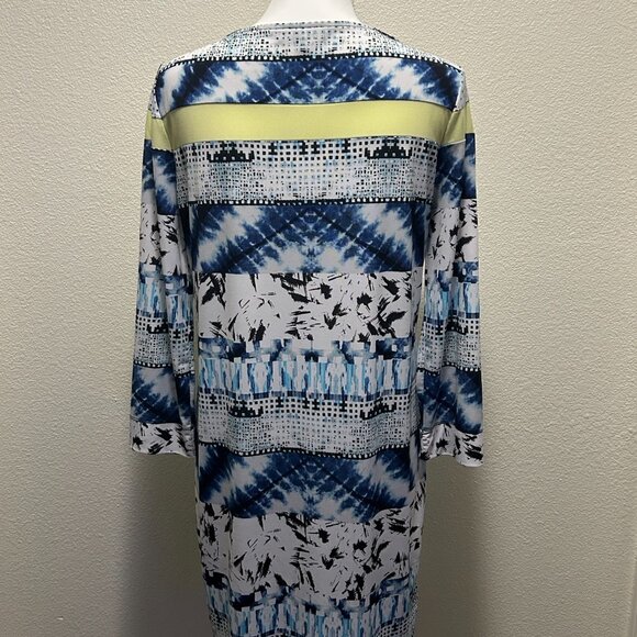 BCBG blue tide shift dress, medium - Picture 2 of 8